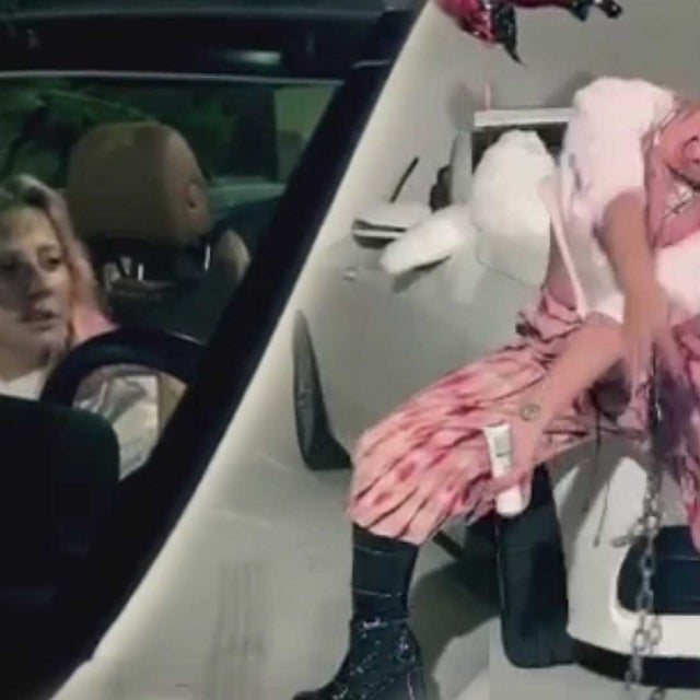 Lady Gaga Goes to Taco Bell and Dances in Her Car to Her Own Song!