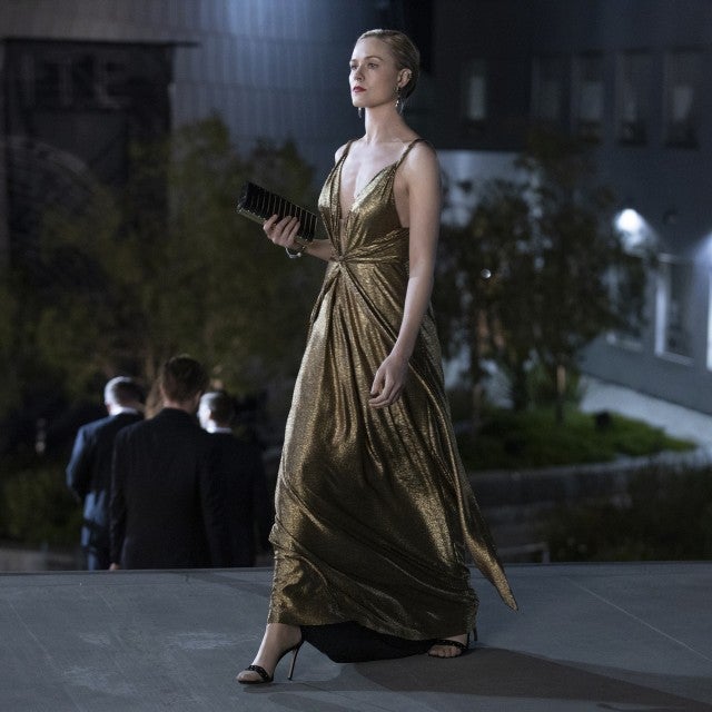 Westworld Evan Rachel Wood Gold Dress