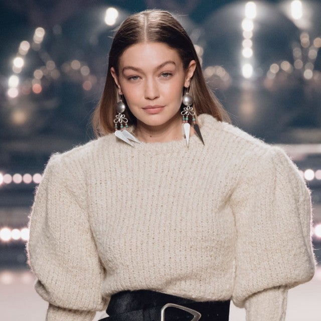 gigi hadid on Isabel Marant Runway - Paris Fashion Week Womenswear Fall/Winter 2020/2021