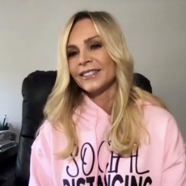 Tamra Judge video chats with ET from her home.