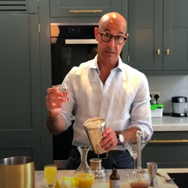 stanley tucci some good news bartending