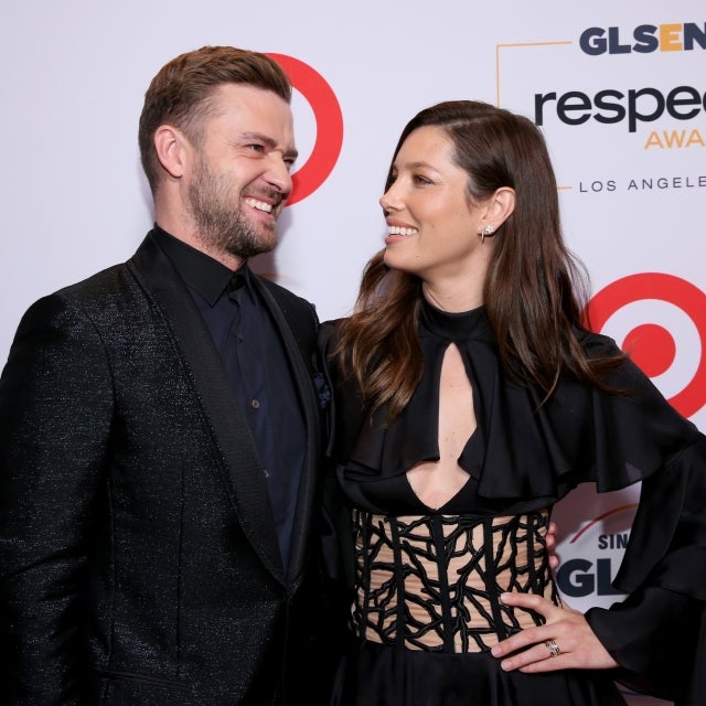 Justin Timberlake and Jessica Biel at the 2015 GLSEN Respect Awards