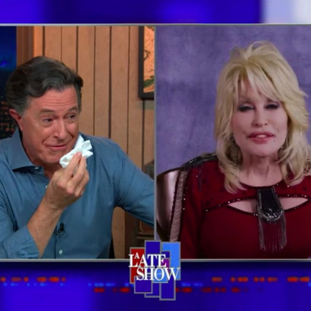 Stephen Colbert and Dolly Parton