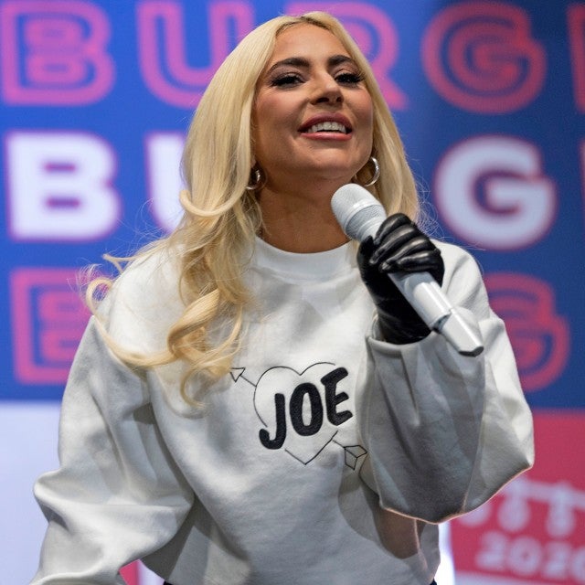 US singer Lady Gaga performs prior to Democratic presidential candidate Joe Biden speaking during a Drive-In Rally at Heinz Field in Pittsburgh, Pennsylvania, on November 2, 2020.