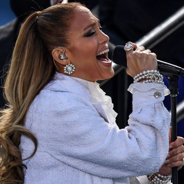 Jennifer Lopez performs at the 2020 Inauguration Ceremony