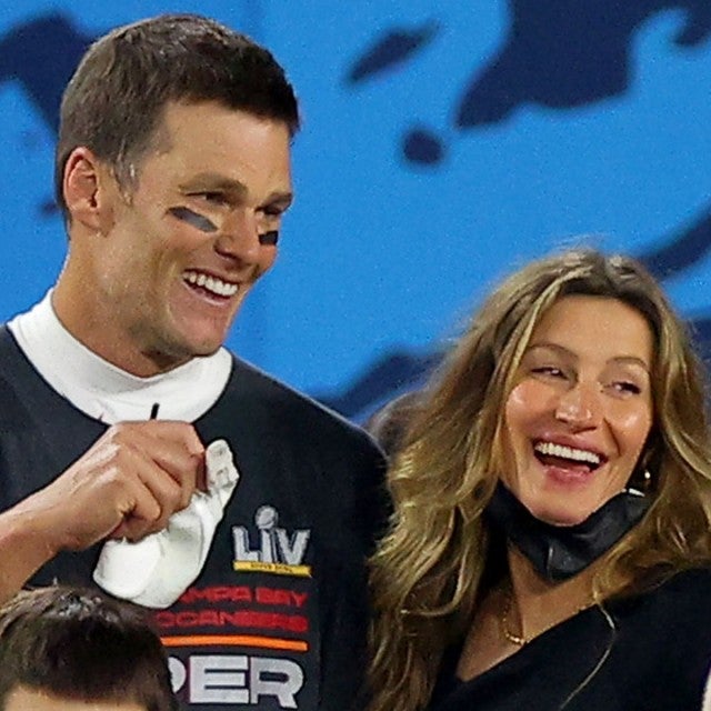 Tom Brady and Gisele Bundchen after Super Bowl LV