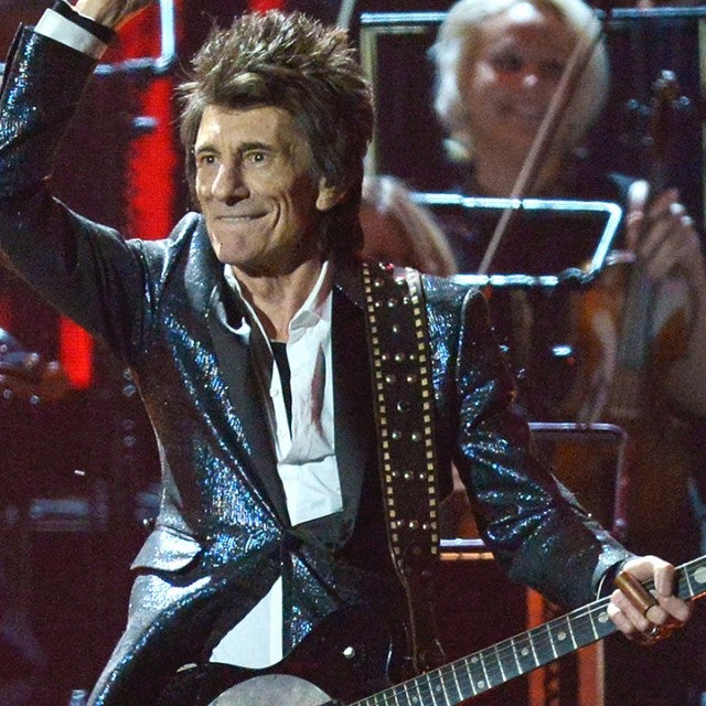 Ronnie Wood performs live on stage during The BRIT Awards 2020 at The O2 Arena on February 18, 2020 in London, England. 