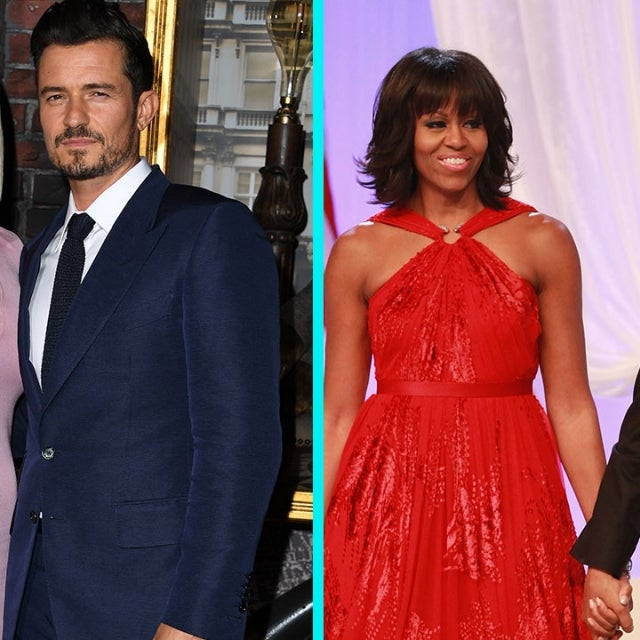 Katy Perry and Orlando Bloom, Michelle and Barack Obama