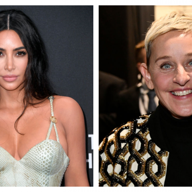 Kim Kardashian and Ellen DeGeneres