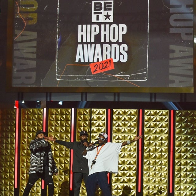Young Fly, Chico Bean and Karlous Miller at BET Hip Hop Awards 2021