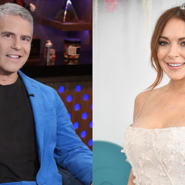 Andy Cohen and Lindsay Lohan