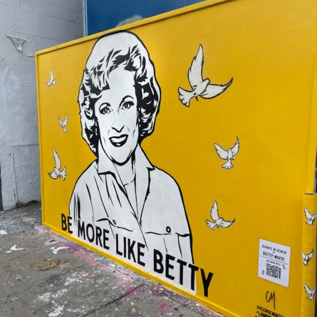 Betty White Mural