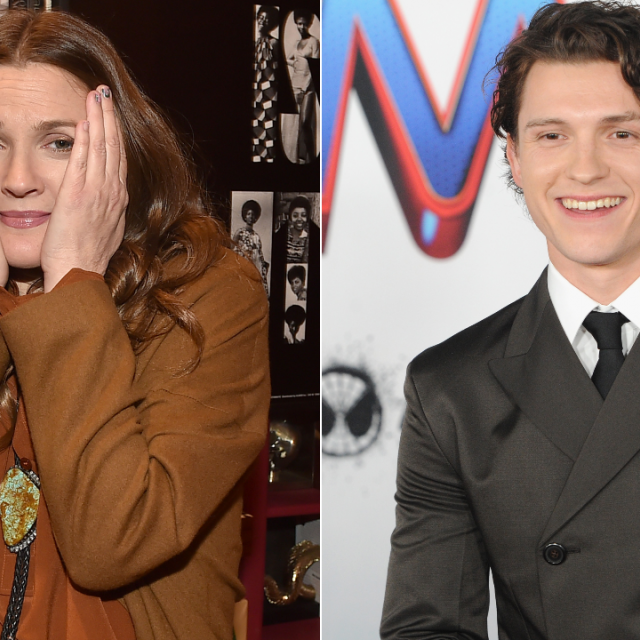 Drew Barrymore and Tom Holland