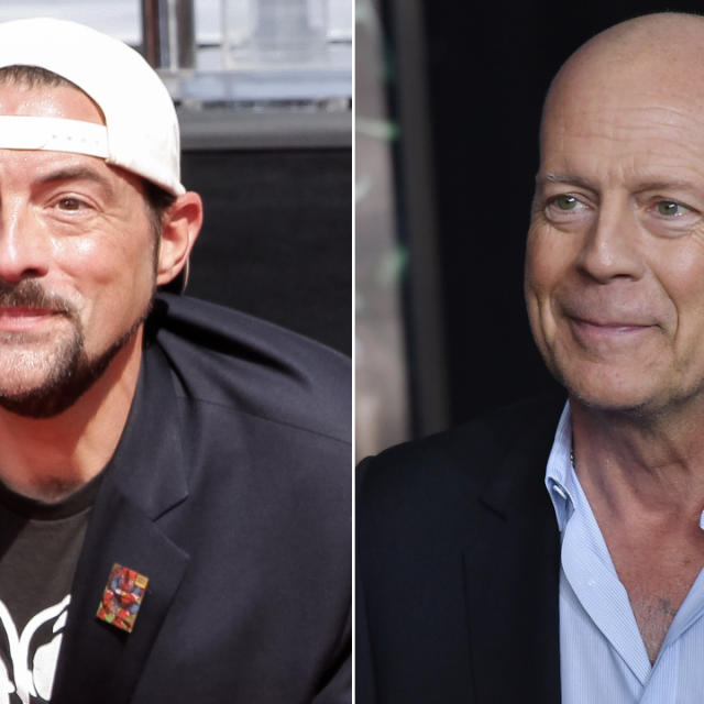 Kevin Smith and Bruce Willis