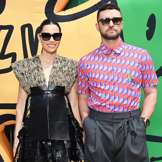 Jessica Biel Wears Plaid Suit With Justin Timberlake at Kenzo Show –  Footwear News