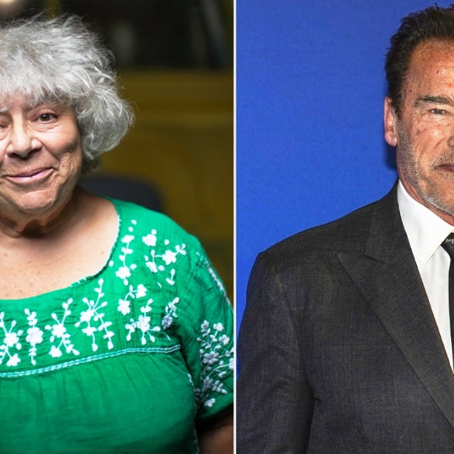 Miriam Margolyes and Arnold Schwarzenegger