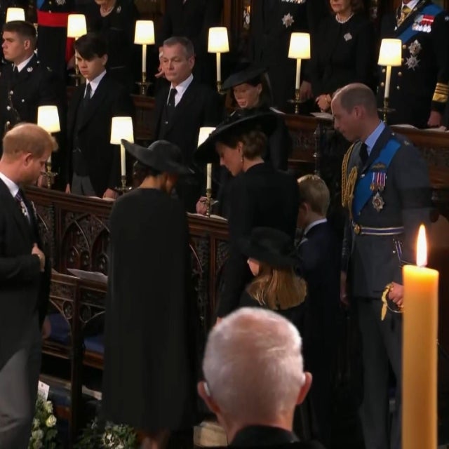 Queen Elizabeth's Funeral: Harry and Meghan Join William, Kate and Kids at Committal Service