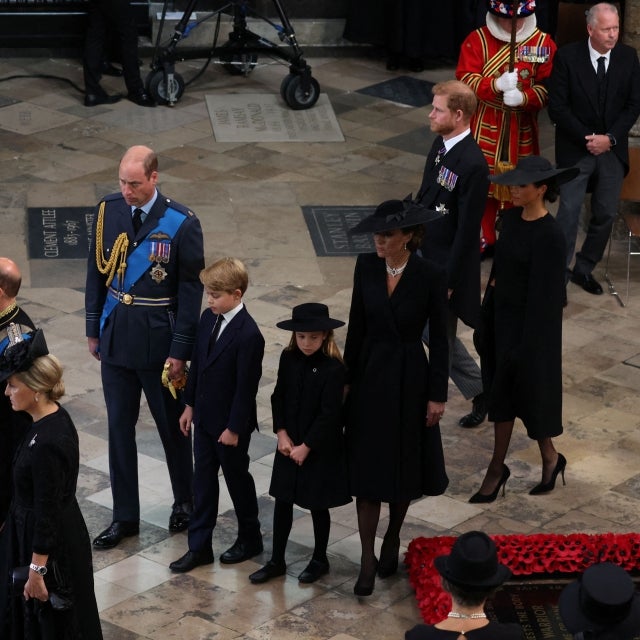 Royals at funeral