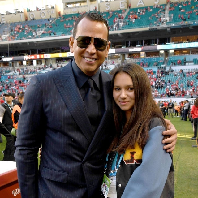 Alex Rodriguez and Natasha Alexander Rodriguez attend Super Bowl LIV 2020