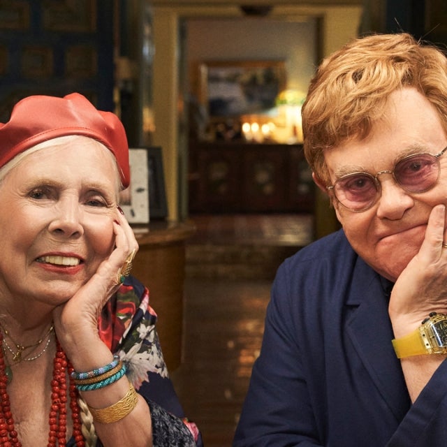 Joni Mitchell and Elton John 