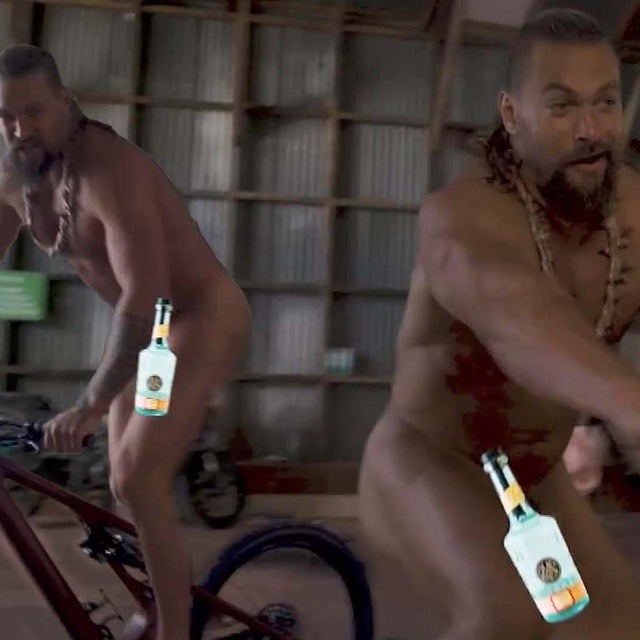 Jason Momoa Rides Bicycle Nude During Tour of His Private Gym
