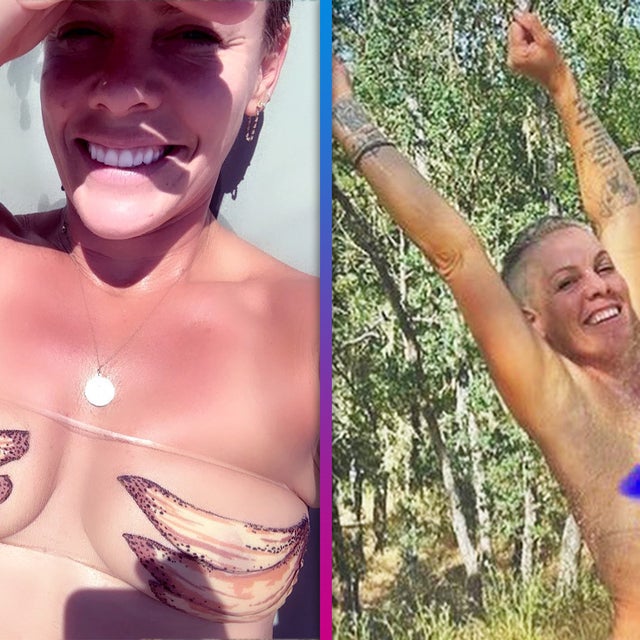 Pink Shares Nude Snaps in 'Embarrassing Mom' Instagram Post 