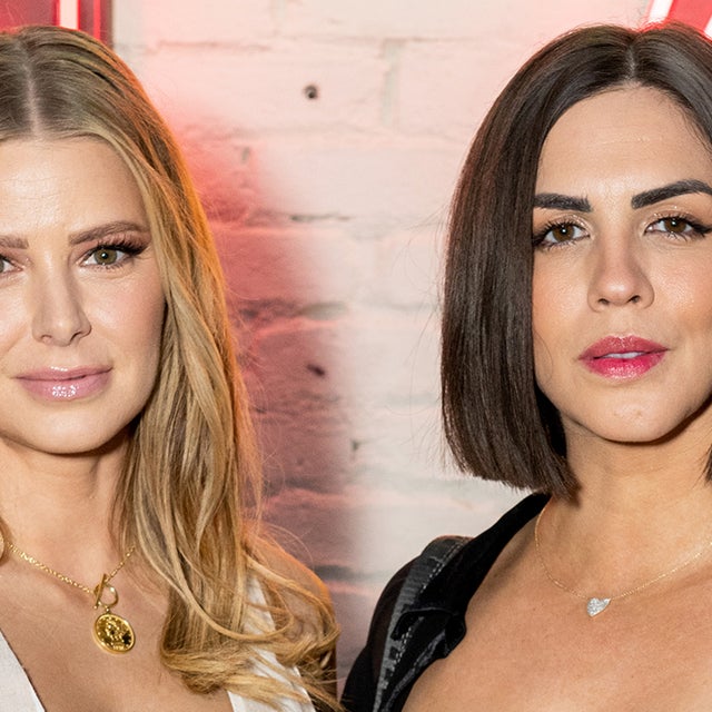 Ariana Madix (L) and Katie Maloney attend the Friends and Family Opening at Schwartz & Sandy's with the cast of "Vanderpump Rules" at Schwartz & Sandy's Lounge on July 26, 2022 in Los Angeles, California.