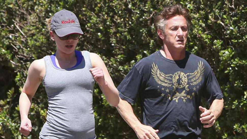 Scarlett Johansson and Sean Penn On the Run Entertainment Tonight