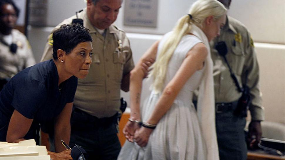 Lindsay Lohan Handcuffed After Probation Revoked ...