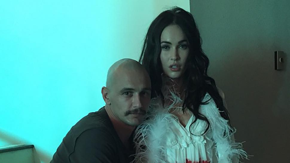 Bald James Franco Poses with a Bloody Megan Fox | Entertainment Tonight