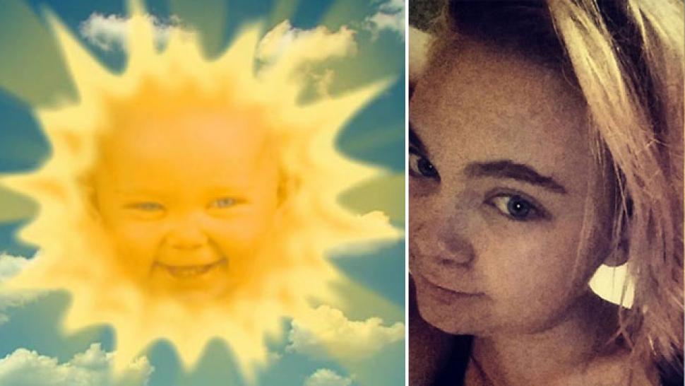 the baby in the sun on teletubbies