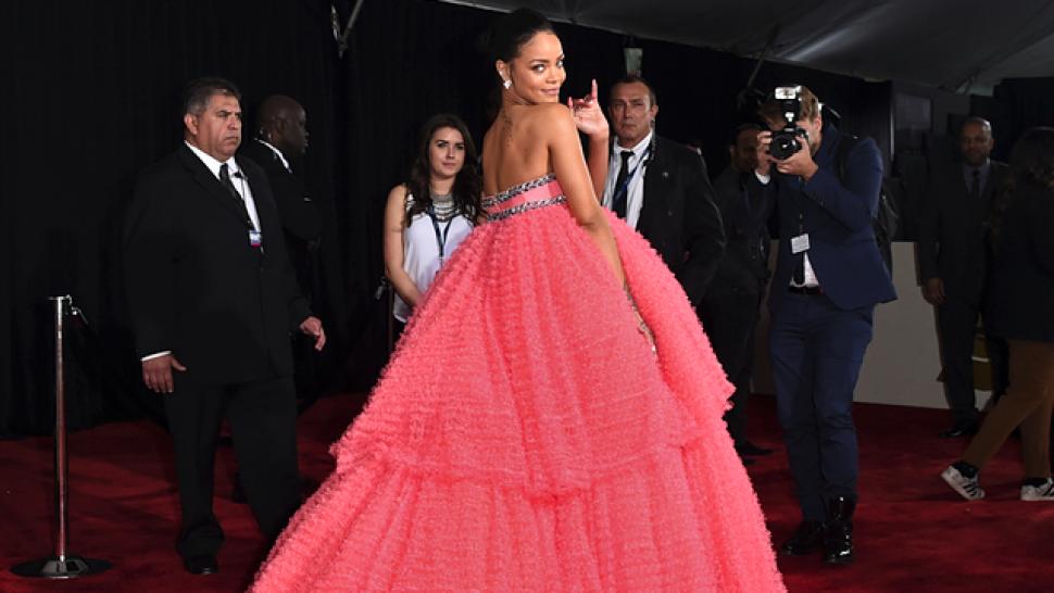 Here Is Everything Rihanna's GRAMMY Dress Looked Like | Entertainment  Tonight