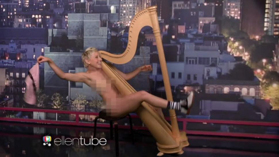 Ellen DeGeneres Strips for David Letterman?! Entertainment Tonight