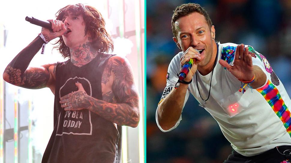 Bring Me the Horizon's Lead Singer Destroys Coldplay's Table at NME