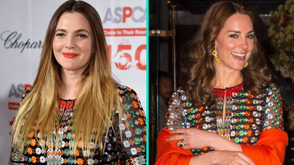Drew Barrymore and Kate Middleton Wore the Same Dress on the Same Day and  Looked Amazing | Entertainment Tonight