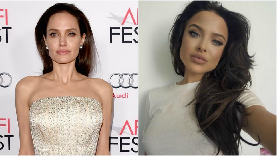 Kylie Jenners Lip Gloss Model Is A Total Angelina Jolie Lookalike