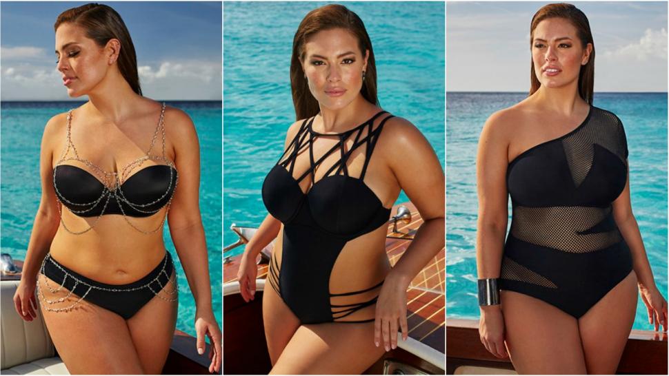 Ashley Graham Models Her Sexy New Swimsuit Line for Women With Curvy Figures -- See the Pics! Entertainment Tonight photo pic