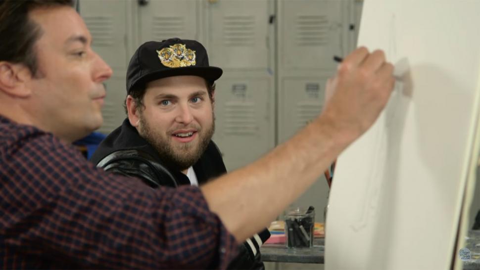 Jonah Hill and Jimmy Fallon Draw Jonah's 'Father' Nude, Actor Says He