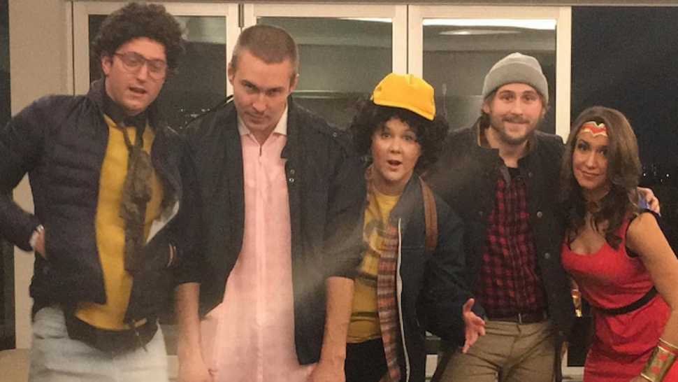Amy Schumer S Crew Does Stranger Things Proud For Halloween Especially Her Boyfriend As Eleven Entertainment Tonight
