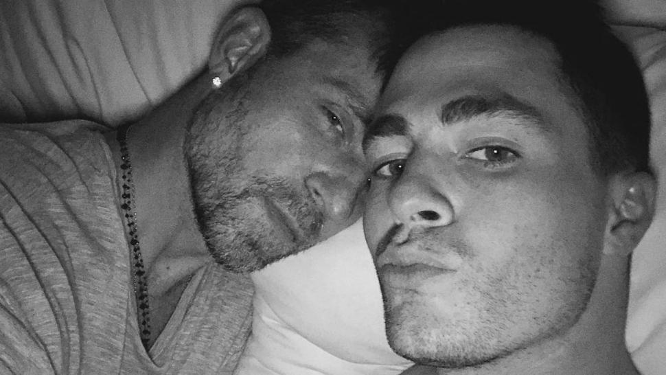 Colton Haynes Pulls Off His Own Romantic Proposal To Fiance Jeff Leatham Entertainment Tonight