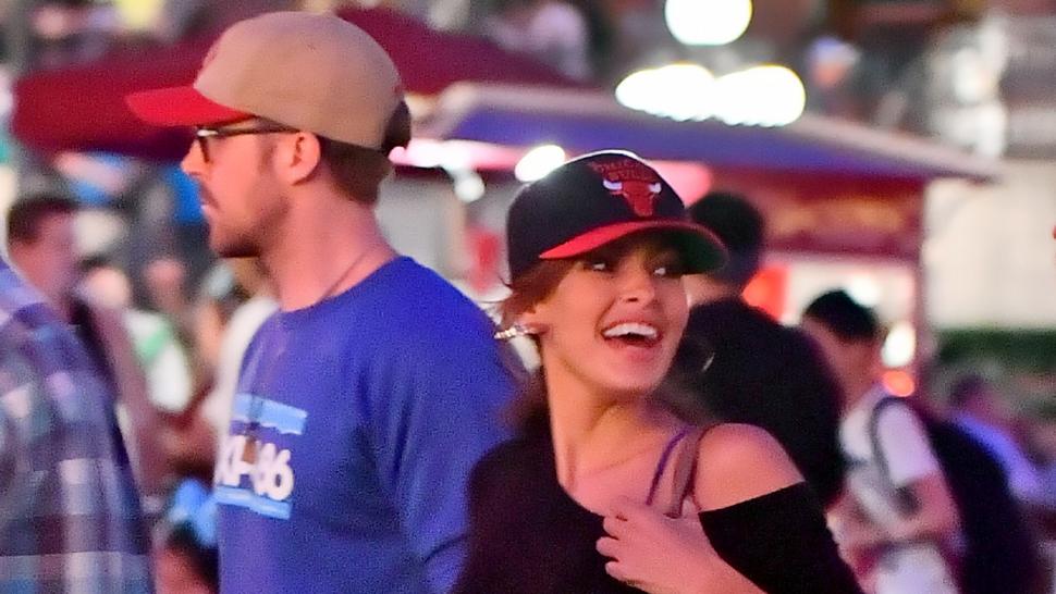 Ryan Gosling and Eva Mendes Show Rare PDA During Adorable 