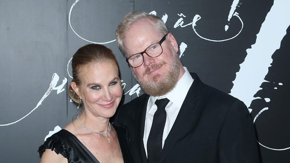 Jim Gaffigan and wife Jeannie at mother! premiere in NYC