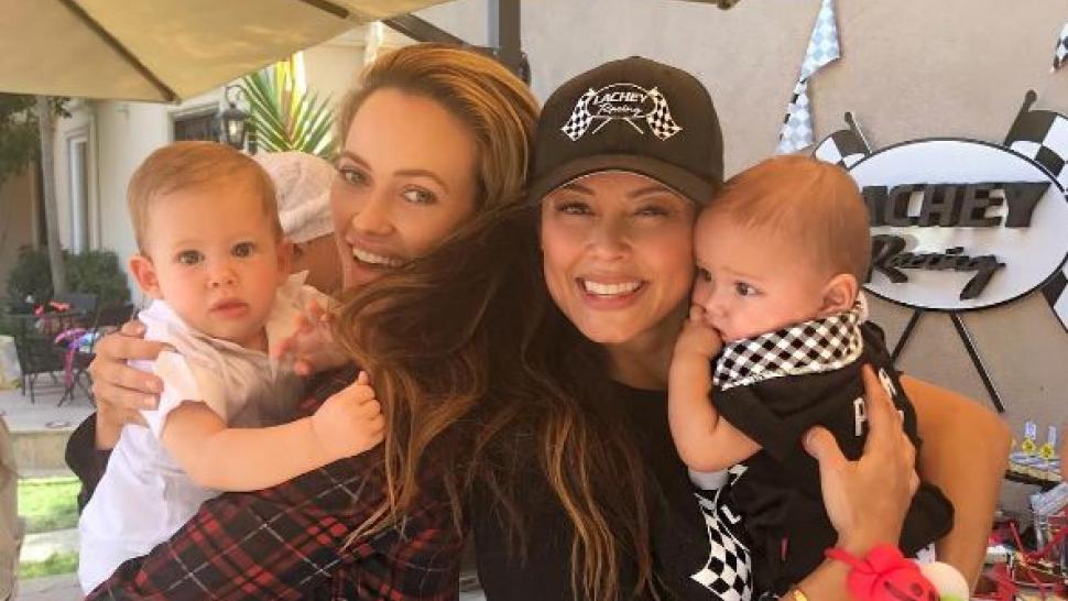 Peta Murgatroyd and Vanessa Lachey with their babies