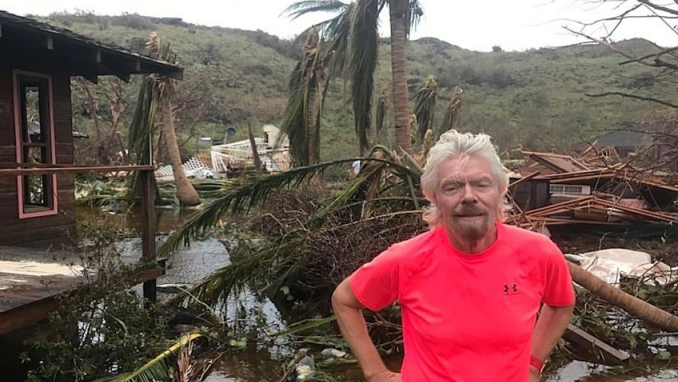 Richard Branson Shares Photos of Devastating Hurricane ...