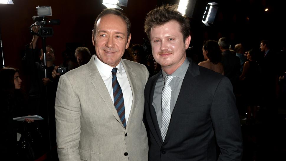 Kevin Spacey with 'House of Cards' creator Beau Willimon