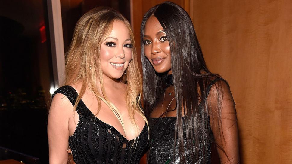 Mariah Carey and Naomi Campbell