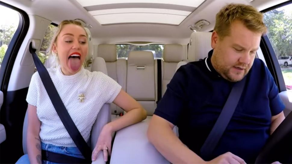 Miley Cyrus on 'Carpool Karaoke'