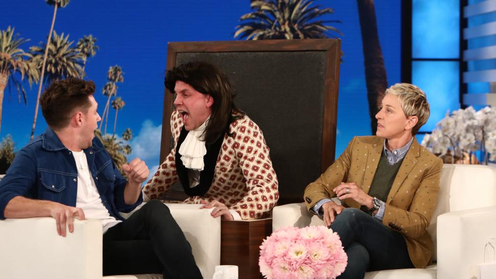 Niall Horan gets scared by 'Harry Styles' on 'The Ellen DeGeneres Show'