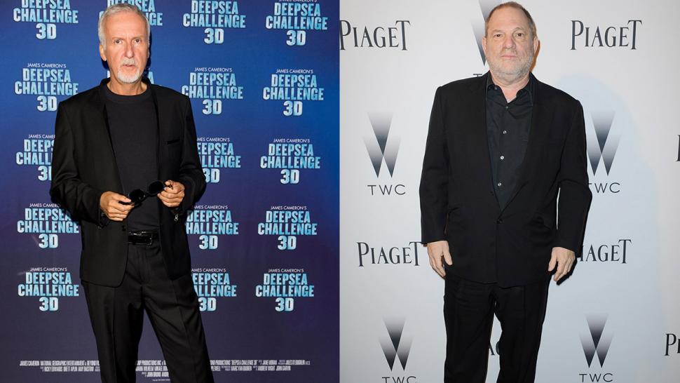 James Cameron and Harvey Weinstein