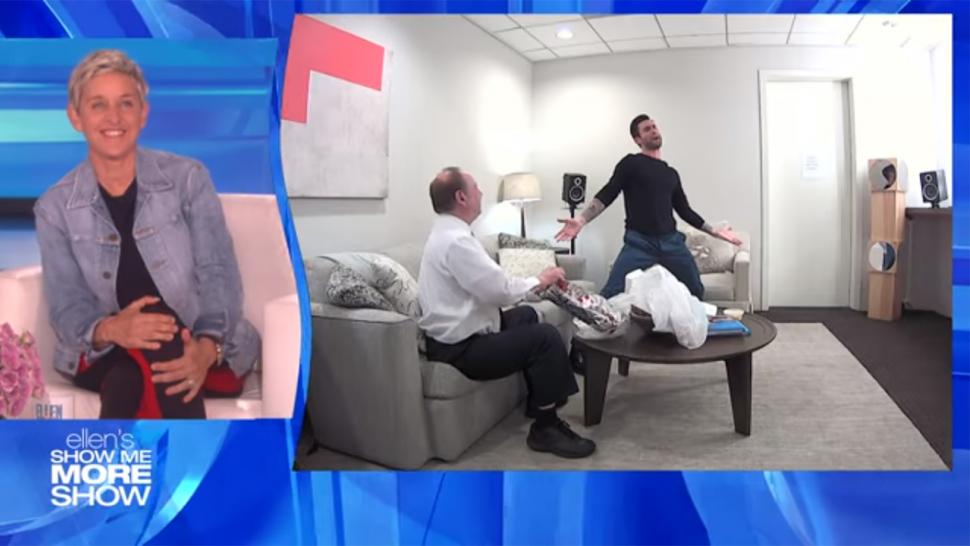 Adam Levine does 'Ellen' prank